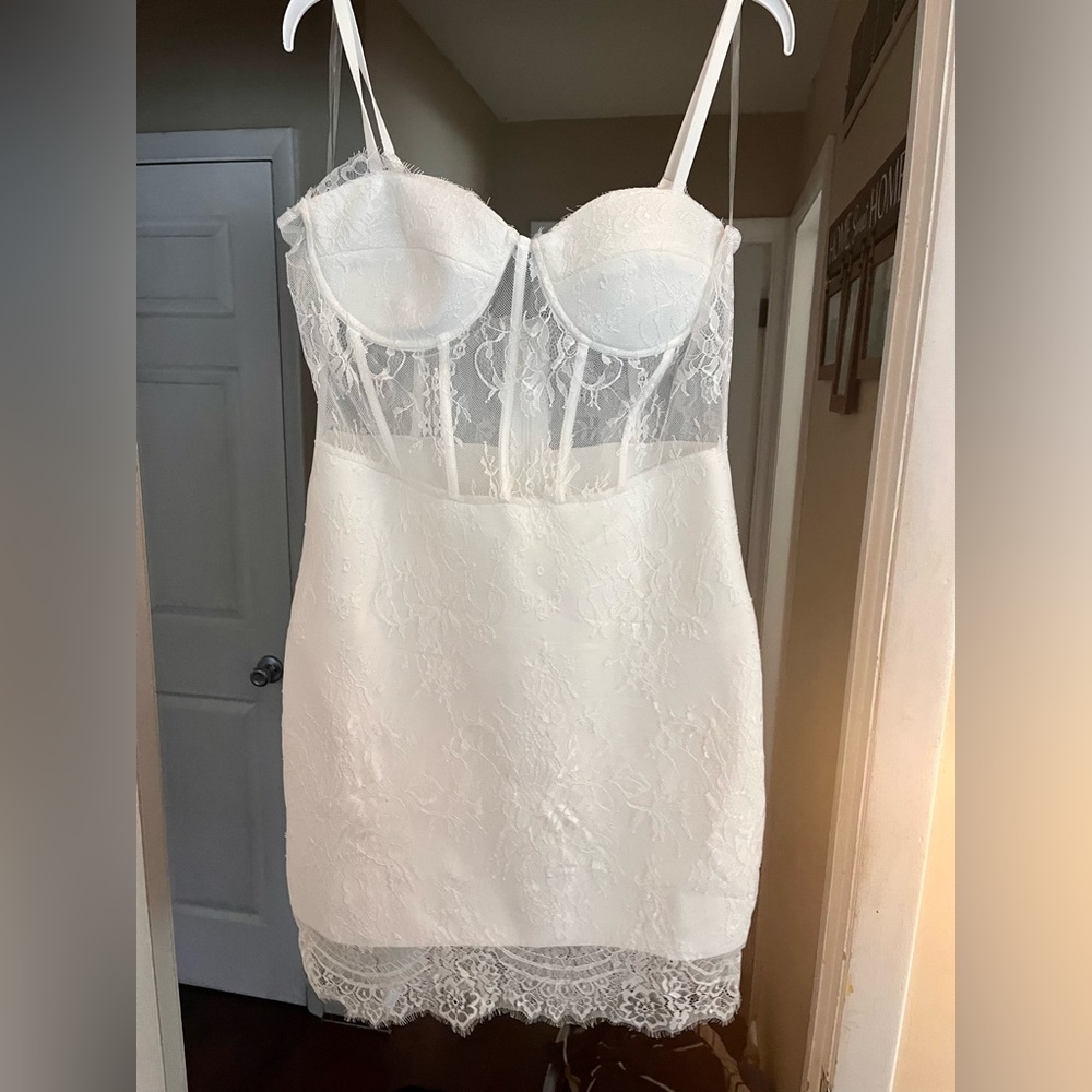 Fashion Nova white dress size XL